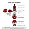 Wolf Tooth Premium EC34/28.6 Upper Headset 25mm Stack Red