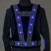 Mizukei Yakutsu Multi-functional Vest with LED [Glowing!], Navy/White (Blue LED)