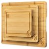 Premium Bamboo Cutting Boards Set: 3-Piece Eco-Friendly Chopping Board Set