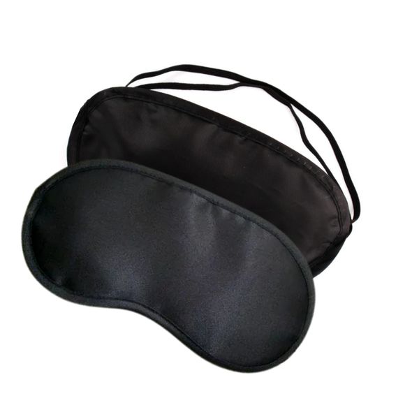 2pcs Eye Mask for Sleeping Shade Cover Blindfold Eye Patches Travel Sleep Cover | Nap Travel Gift Breathable Eye Blinder with Nose Pad for Men Women (Black)