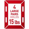 Command 17206 Large Picture Hanging Strips (4 Strips x Pack of 2)