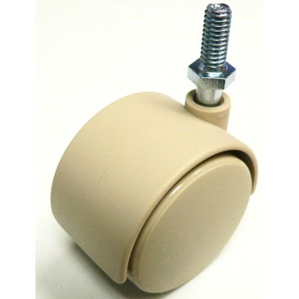 Oajen 2" chair caster wheel 1/4" - 20 x 3/4" - tan, pack of 4