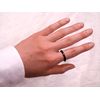 BERGERLIN Genuine Natural Stone Ring with Gold Pearl – Ring for Men and Women – Certification of Authenticity, Natural stone, natural stone