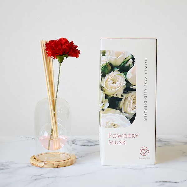 Artificial flower vase, reed diffuser, carnation, gerbera, room fragrance, aroma diffuser, stylish, elegant, relaxing, refreshing, musk, floral, artificial flowers, Mother&#39;s Day, air freshener, vase, toilet, luxurious, Mother&#39;s Day, simple, cute, 