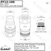 5/8" SAE -10 Skid Steer Bobcat Flat Face Hydraulic Quick Connect Male Coupler Plug