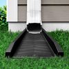 Master Mark Splash Block, Decorative Gutter Downspout Extensions, Splashguard, Foundation Water Diverter, Rain Gutter Guard, Plastic 24” Black (3 Pack)