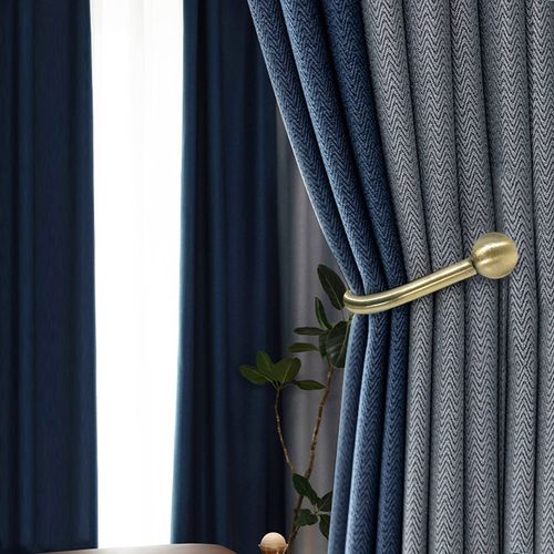 Curtain Holdback, 2 Pcs Wall Mounted Drapery Tiebacks with Screws, Heavy Duty Metal Decorative Window Drapery Holder Curtain Hook, Brass