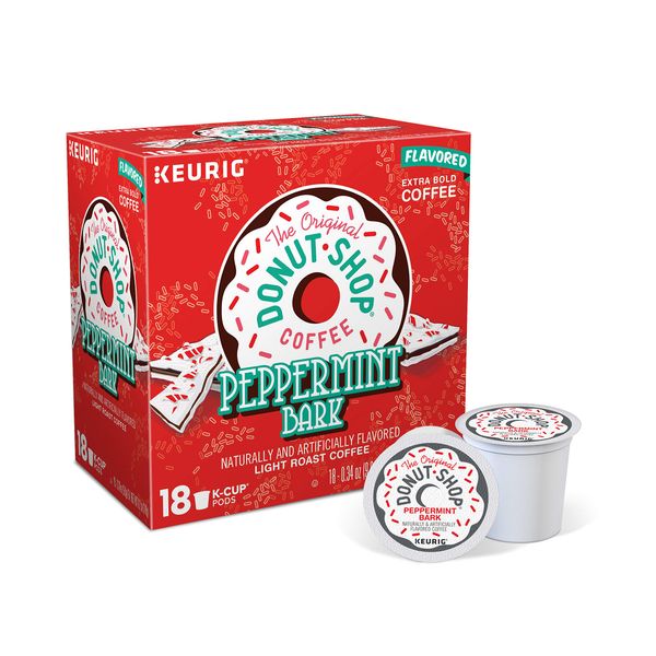 The Original Donut Shop Peppermint Bark K-cups by Donut Shop Classics (18 Count)