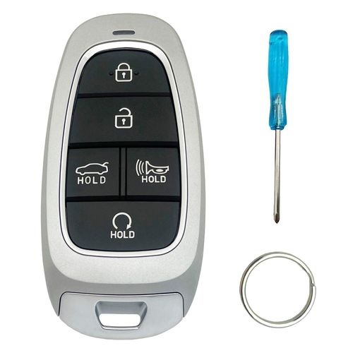 Smart Key Fob Cover Case Shell Fit for Hyundai Sonata Tucson Santa Cruz 2024 2023 2022 Keyless Entry Remote Casing (5 Buttons)