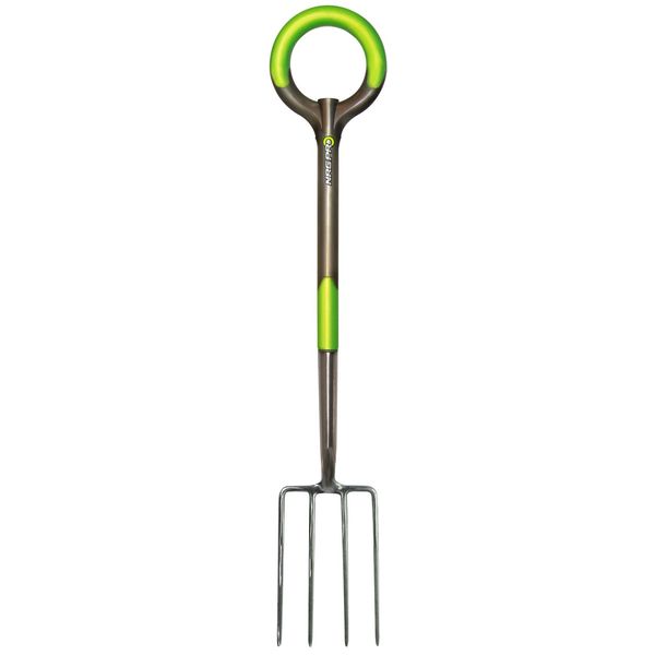 Radius Garden 203 PRO Garden Stainless Steel Digging Fork, One Size, Original Green