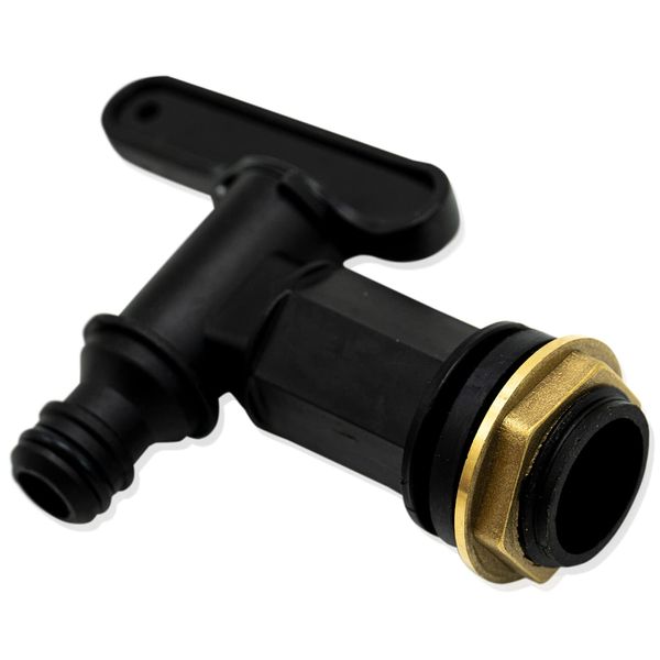 Water Butt Tap Hosepipe Rain Barrel/ ¾ BSP Thread Replacement Tap Plastic Snap-Fit Connector Beer Home Brew