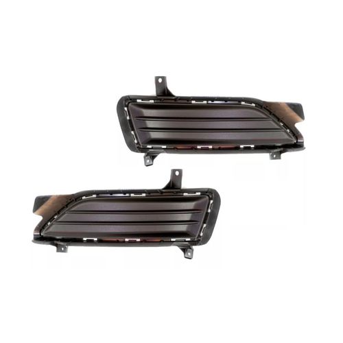 KarParts360 For Hyundai Tucson 2019 2020 2021 Fog Light Cover Driver And Passenger Side | Pair | Excluded Molding | For HY1038181, HY1039181 | 191275995198, 86525D3500, 191275995204, 86526D3500