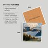 Olympic National Park, Washington, 1938 (Absorbent Ceramic Coaster, Single, Cork Back, Kitchen Table Decor)