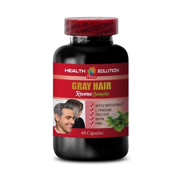 GRAY HAIR REVERSE ADVANCED COMPLEX - horsetail herb, biotin - 1 Bottle 60 Caps
