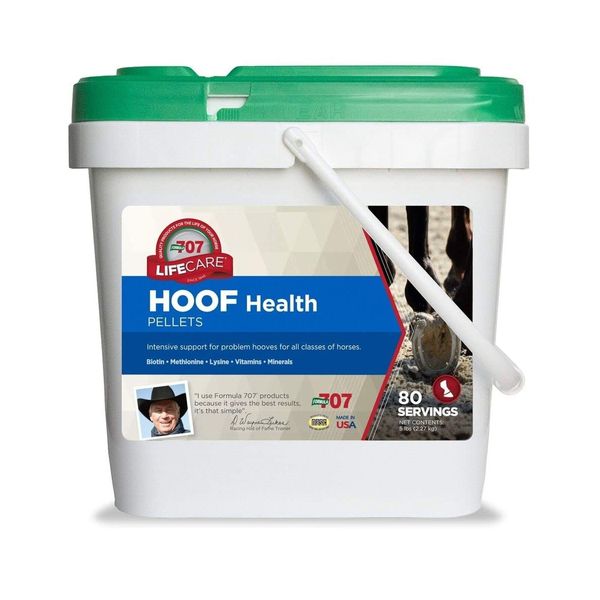 Formula 707 Hoof Health Equine Supplement 5lb Bucket - 80 Servings – Biotin, ...