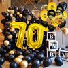 Large Size Number Balloons (Gold, 70)