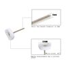 NIUPIKA Little Buffer Wheels Buffing and Polishing Wheel for Rotary Drill Tools White,3mm Mandrel 20 Pieces