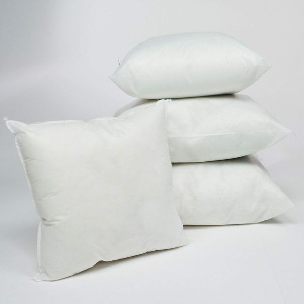 Willco Direct 20"x20" Polyester Hollowfibre Cushion Inner Pad Square Hypoallergenic Single Piece