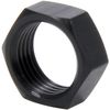 Jam Nut Thin OD 5/8-18 Left Hand Thread Aluminum Black 3/4 Hex LH Thread QTY:6