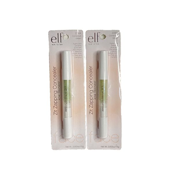 ELF Zit Zapping CONCEALER ~ CORRECTIVE GREEN #23164 ~ NEW SEALED