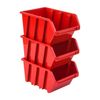 PAFEN Set of 20 x Stacking Boxes NP4 Red Storage Boxes Sorting Boxes