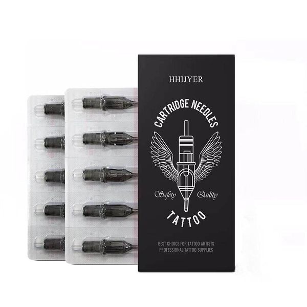 10PCS Disposable Tattoo Cartridge Needles,Tattoo Cartridge Needles Set, Disposable Tattoo Needle, Liner Shader,PVC Transparent Material,for Tattoo Cartridge Machine Pen (1209RL)