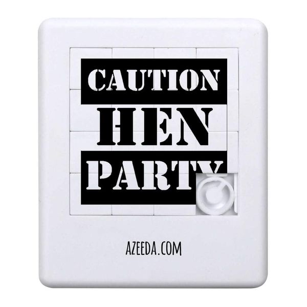 'CAUTION HEN PARTY' Sliding Puzzle (PZ00029012)