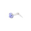Andralok Sterling Silver 3mm Light Amethyst Nose Stud