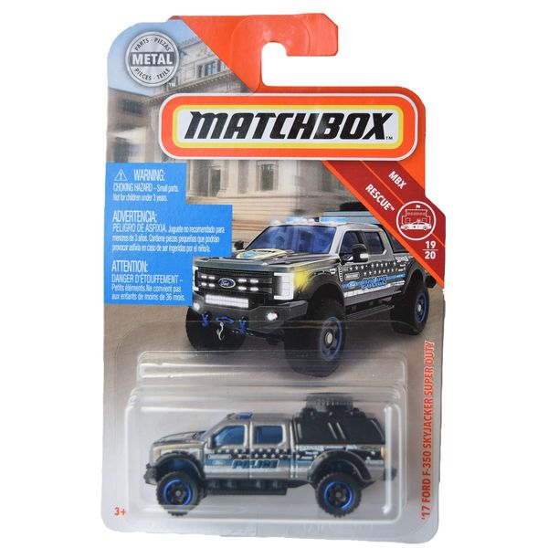 Matchbox '17 Ford F 350 Skyjacker Super Duty 19/20, Silver