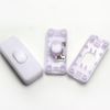 Torpedo Switch, 2.5Amp Inline Switch White for Small Appliance or Lamp Accepts 2 Core Flat Wire-4 Pack