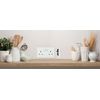 Knightsbridge SN9000 2G DP Switched Socket, 13 A