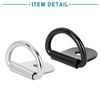 ACROPIX Fixed Anchor D Shape Universal Silver Tone Black 20pcs