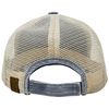 Funky Junque Distressed Trucker Hat - Washed Grey/Beige Mesh
