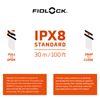 Fidlock Magnetic Armband Dry Bag - Transparent Black - Endures every move