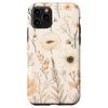 iPhone 11 Pro Boho Cream Aesthetic Neutral Floral Wild Flower Pattern Case