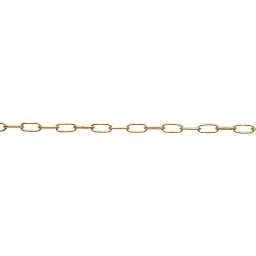 Campbell 0710517 Hobby/Craft Clock Chain on Mini Reel, Brass Plated, #5 Trade, 0.051" Diameter, 82' Length, 10 lbs Load Capacity