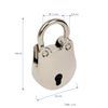 HMF Silver Decorative Padlock with Key, 3.8 x 2.5 x 1 cm, 19g