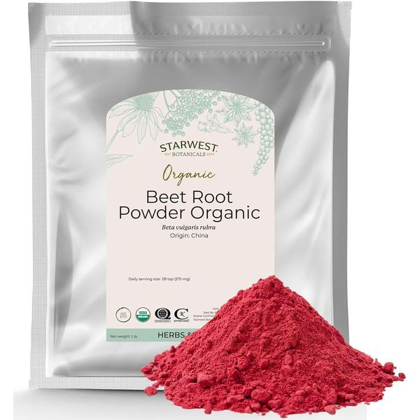 Starwest Botanicals Organic Beet Root Powder, 1 Pound | USDA Organic Certified