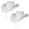 2 White Texas Cowboy Hats