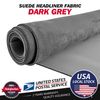 Gray Suede Headliner Fabrics Foam Backed 80"x60" Car Ceiling Replace Material
