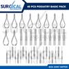 40 Pcs Podiatry Basic Pack Set Box Joint Surgical Instruments Kit German Grade
