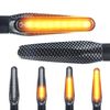 Universal Motorcycle LED Turn Signal Running Light Running Effect (E-Approved) / Scooter LED Indicator (B7) (Chrome)