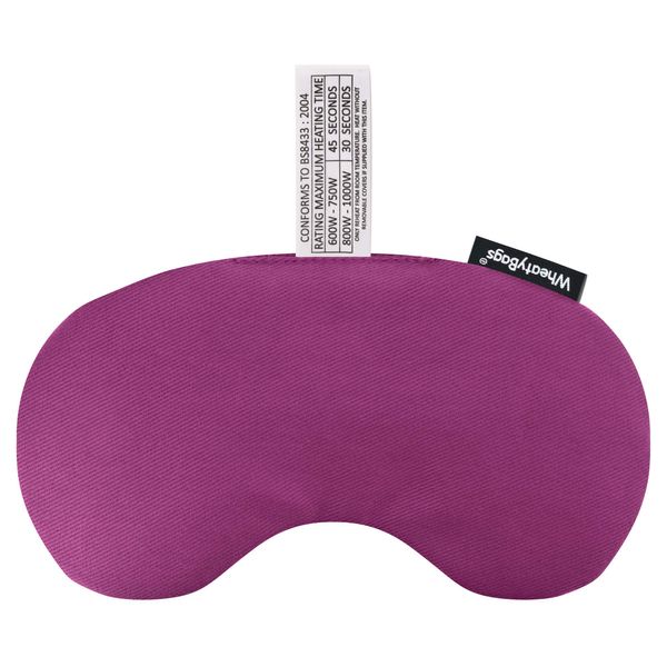 WheatyBags Wheat Bag Microwave Eye Mask Heat Pack and Ice Pack (Cotton Fabric - Purple)