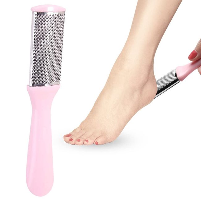 Foot Files for Hard Skin,Foot File Effective Removal Dead Skin Callus Cracked Skin(Pink）