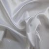 StoffBook White Heavy Beautiful Polyester Satin Fabric Material, c320