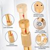 2 Pack Wardrobe Rail, Extendable Clothes Rail Pole, Wardrobe Pole Extendable 44-76cm with End Sockets, Screws