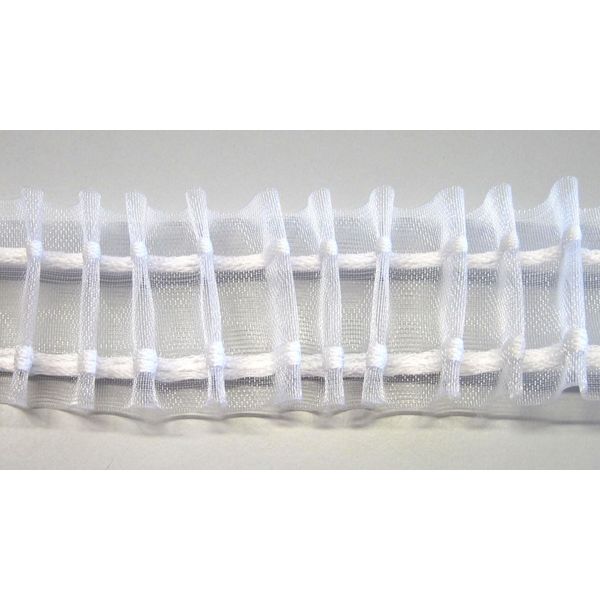 Gardinenband Bleistiftfalte 50 mm Transparent 1:2,5 Meterware