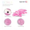 STYLISH PLUSH PILLOW- XL PINK ALLIGATOR