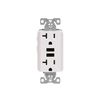 Eaton 3.6A USB Type A Charger with TR Duplex Receptacle 20A/125V