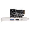 SilverStone External USB3.1 Type-C*1, USB3.0 Type-A*2, Internal USB3.0*2 Combo Expansion Card SST-ECU05
